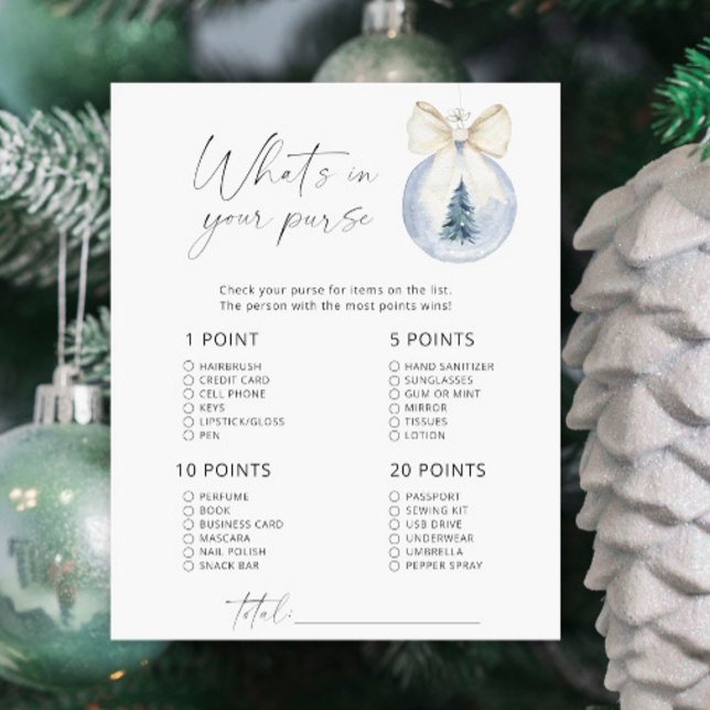 Winter modern game what's in your purse (Creator Uploaded)