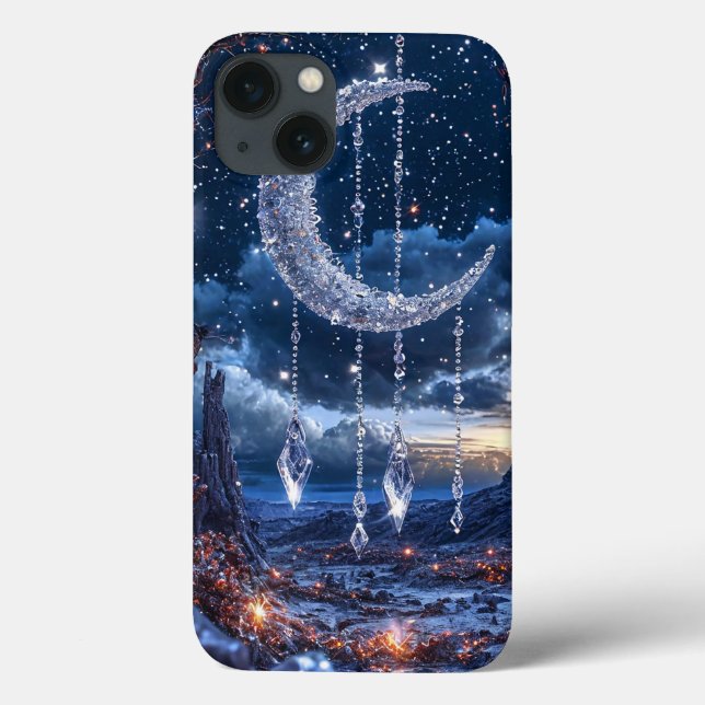 Winter Moon Art Mystical Frozen Night Case-Mate iPhone Case (Back)