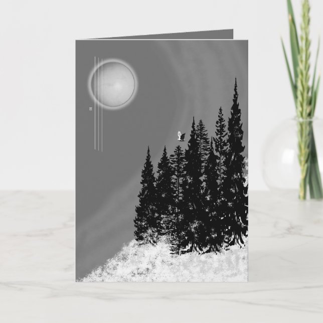 Winter Moon Card (Front)