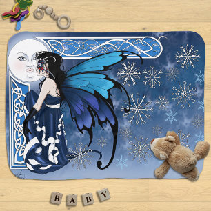 Winter Moon Fairy Swaddle Blanket