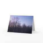 Winter Moon Morning Landscape Photography Card