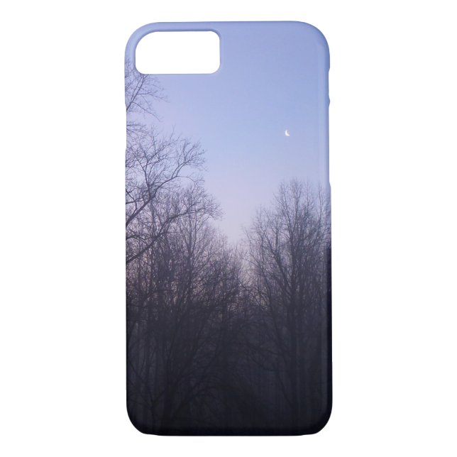 Winter Moon Morning Landscape Photography Case-Mate iPhone Case (Back)