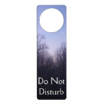 Winter Moon Morning Landscape Photography Door Hanger