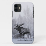 Winter Moose Iphone 11 Case at Zazzle