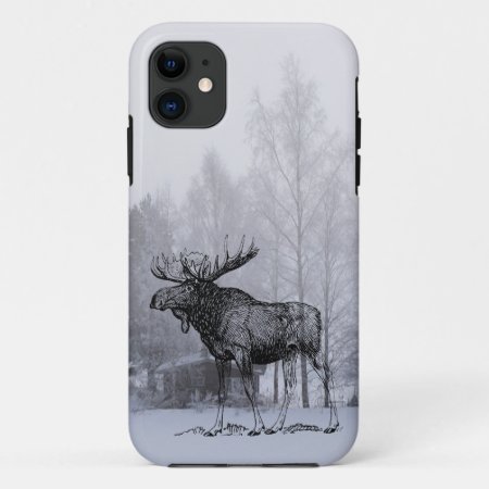 Winter Moose Iphone 11 Case
