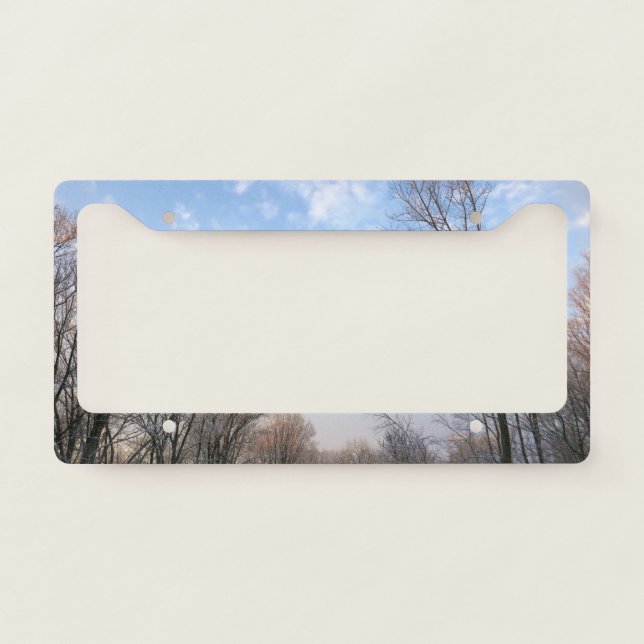 Winter Morning I License Plate Frame (Front)