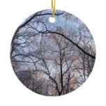 Winter Morning II Nature Landscape Ceramic Ornament