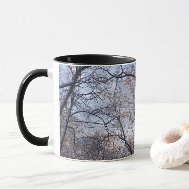Winter Morning II Nature Landscape Mug (With Donut)