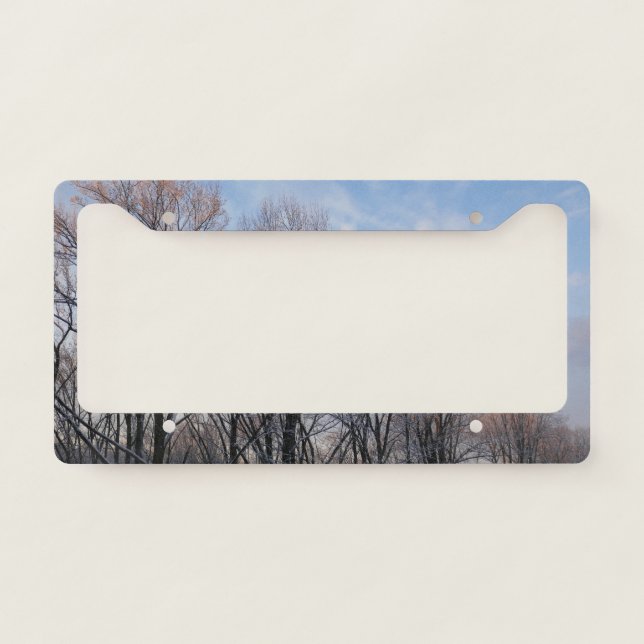 Winter Morning III Nature Landscape License Plate Frame (Front)