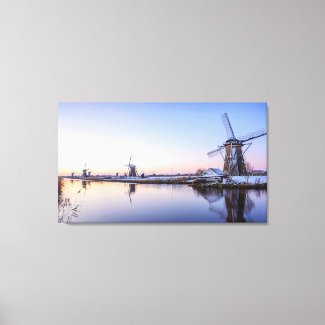 Winter morning in the Netherlands canvas print (Front)