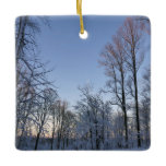Winter Morning Light I Landscape Ceramic Ornament