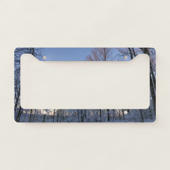 Winter Morning Light I Landscape License Plate Frame (Front)