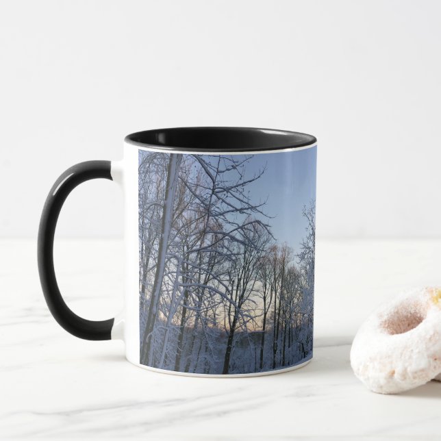 Winter Morning Light I Landscape Mug (With Donut)