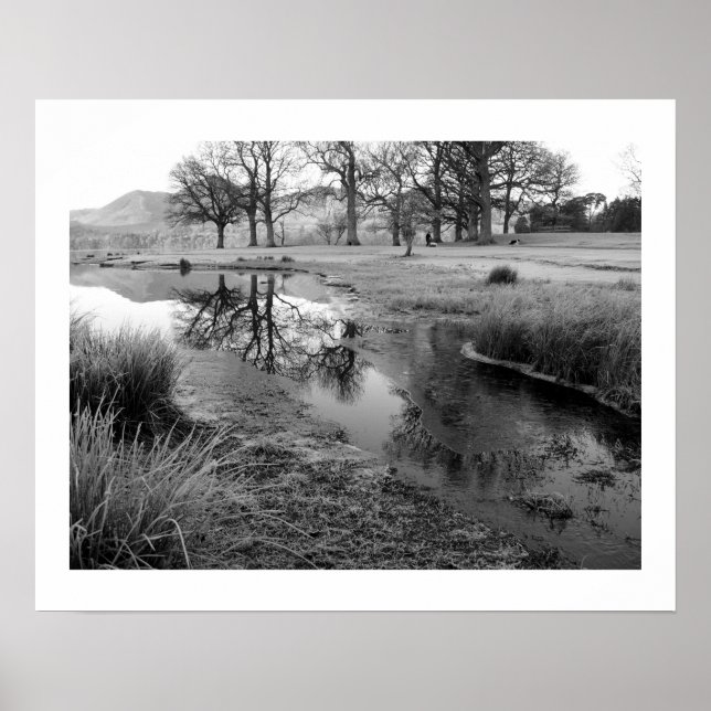 Winter Morning: Strandshag Bay, Derwentwater  Post Poster (Front)