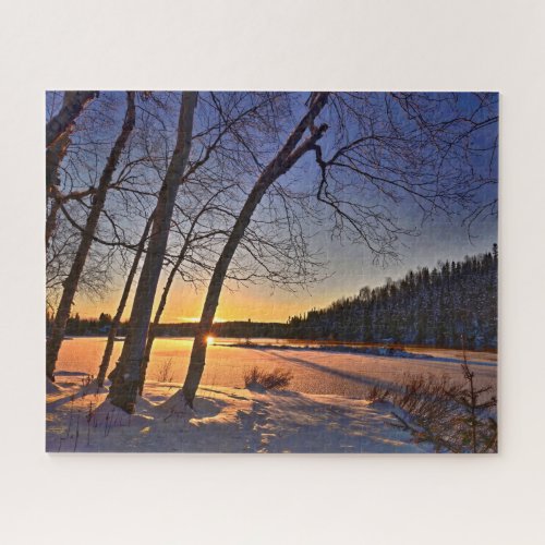 Winter Morning Sunrise Landscape 500 Puzzle