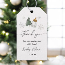 Winter Mountain Baby Shower Thank You Gift Tags