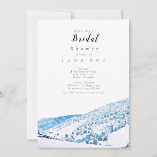 Winter Mountain Bridal Shower Invitation