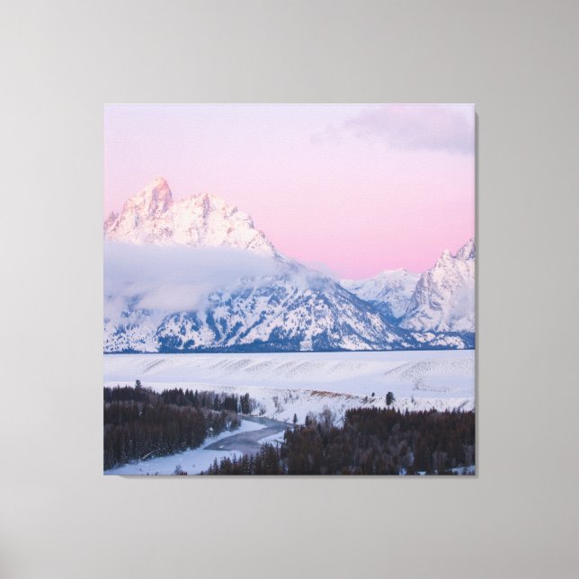 Winter Mountain Canvas Print (Front)