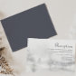 Winter Mountain Forest Wedding Reception Enclosure Card