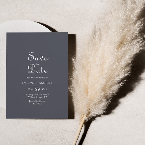 Winter Mountain Forest Wedding Save the Date  Invitation