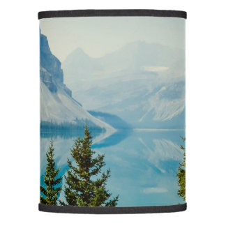 winter mountain lakes lamp shade