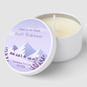 Winter Mountain Mini Candle Favor Favors