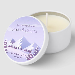 Winter Mountain Mini Candle Favor Mini Candle Favors