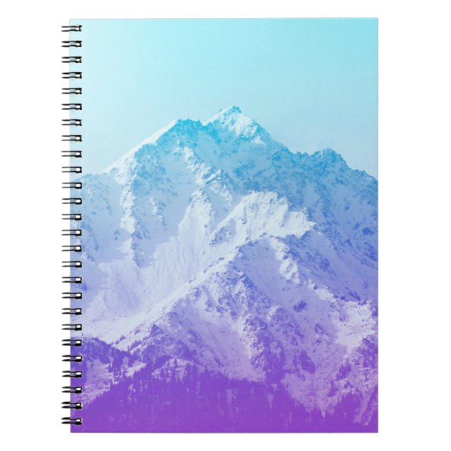 Winter mountain peakmountain,hipster,peak,photo,ba notebook (Front)