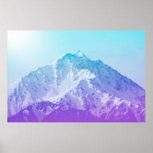 Winter mountain peakmountain,hipster,peak,photo,ba poster