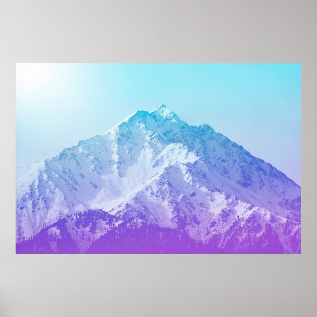 Winter mountain peakmountain,hipster,peak,photo,ba poster (Front)