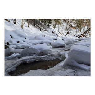 Winter Mountain River – Wild Nature Romania Poster