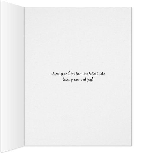 Winter Mountain Scene Christmas Greeting Card (Inside (Right))