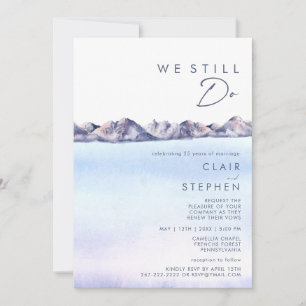 Winter Mountain We Still Do Renewal Invitation