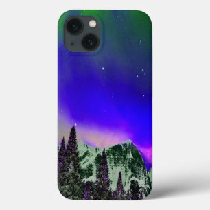 Winter Mountains at Night iPhone 13 Case