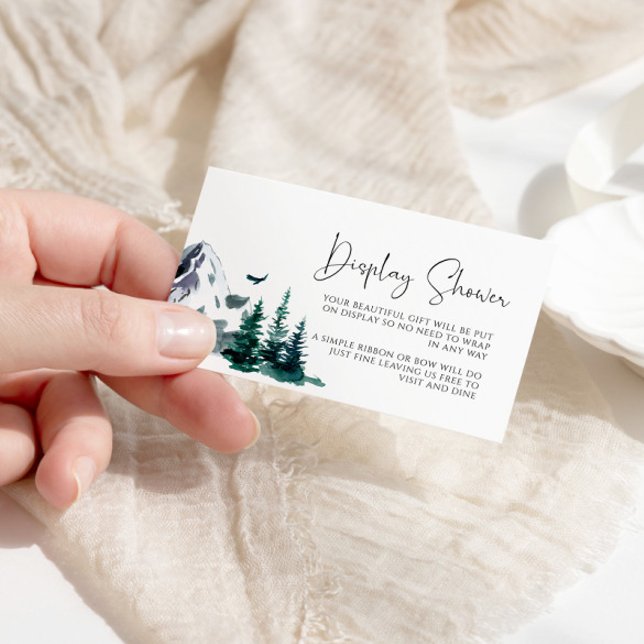 Winter Mountains Display Shower Card (Creator Uploaded)