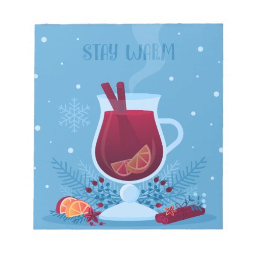 Winter Mulled Wine Notepad