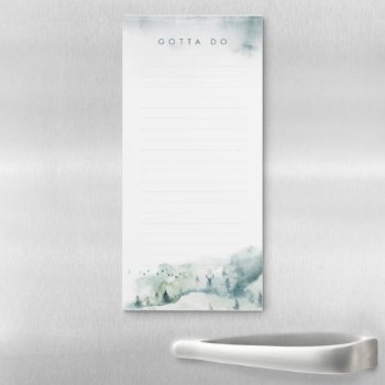Winter Mystère Magnetic Notepad by mistyqe at Zazzle