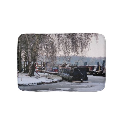 WINTER NARROWBOATS BATHROOM MAT