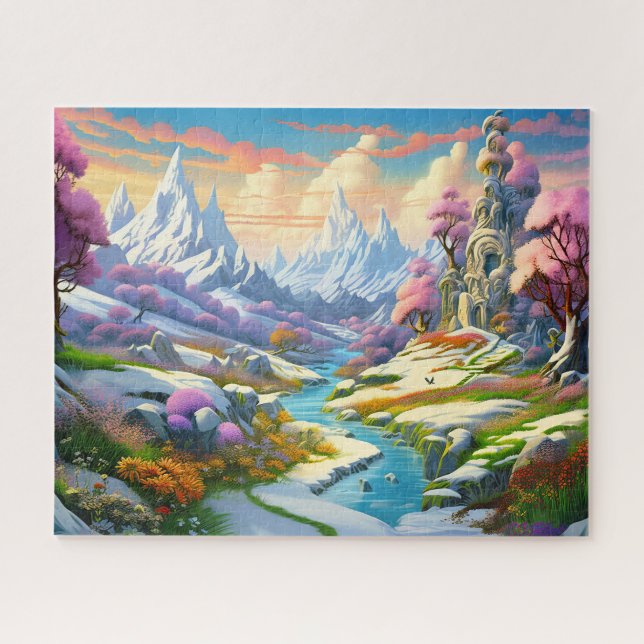 Winter nature view jigsaw puzzle (Horizontal)
