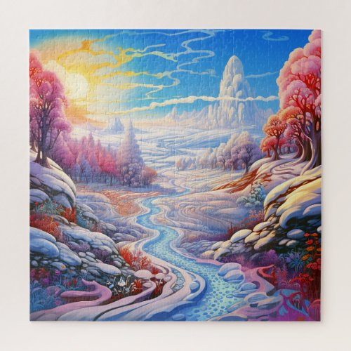 Winter nature view jigsaw puzzle