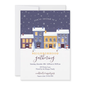 Winter Neighborhood Invitation