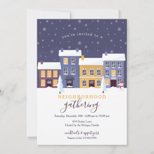 Winter Neighborhood Invitation