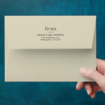 Winter Neutral Green Baby Shower Pre-Addressed Envelope<br><div class="desc">Design to match my "baby it's cold outside"baby shower theme.</div>