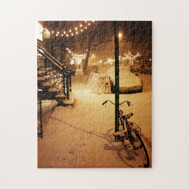 Winter New York City Puzzle - Snow (Vertical)