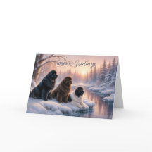 Winter Newfies Card