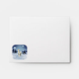 Winter Night Alpaca Envelopes