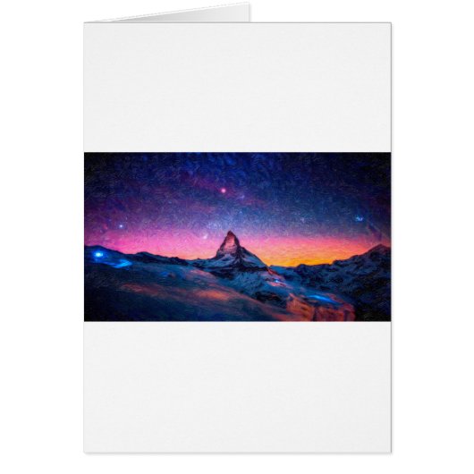 Winter Night High Peak Cards (Front)