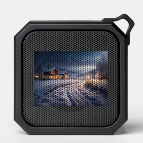 Winter Night In The Mountains Bluetooth Speaker