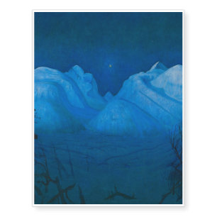 Winter Night in the Mountains Temporary Tattoos