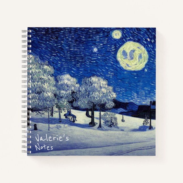 Winter Night Notebook (Front)